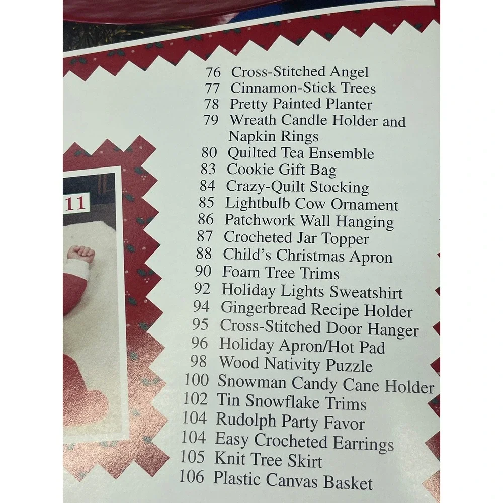Vintage Country Woman Christmas 2003 HC Book Recipes Crafts Holiday Decor